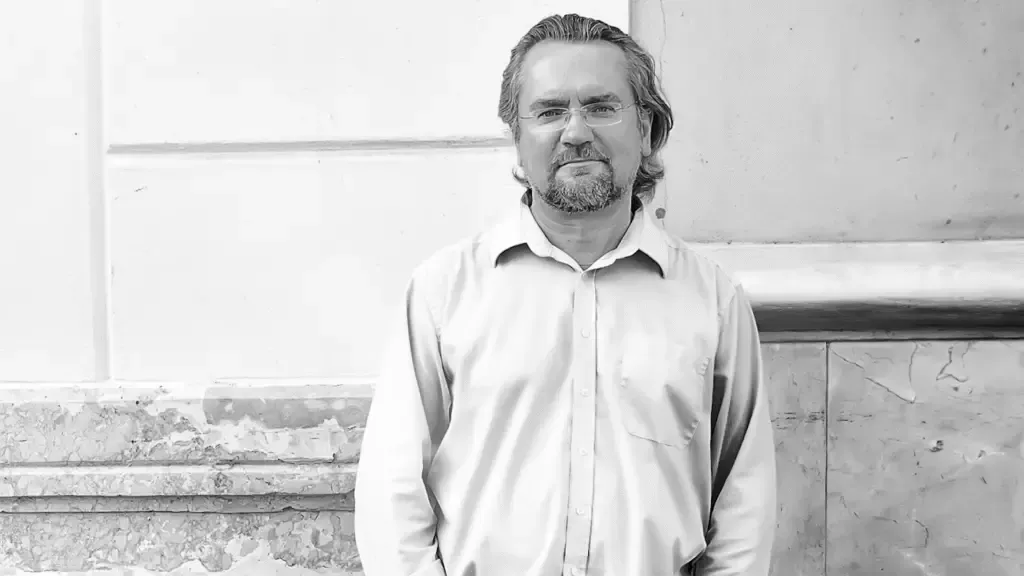 Portrait of pianist Konstantin Scherbakov